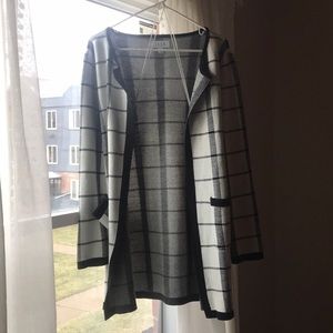 Plaid Structured Cardigan